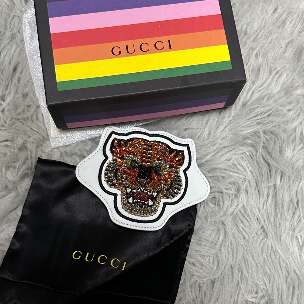 Gucci Vibrant Tiger Patch Belt
